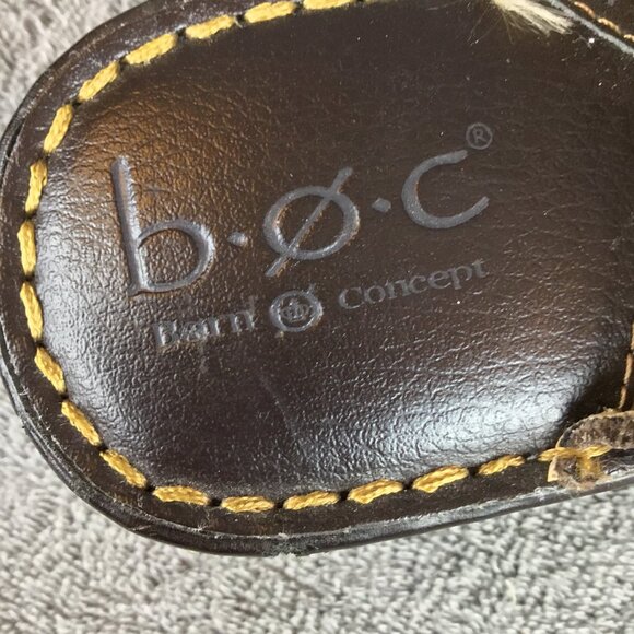B.O.C. Born Concept Brown Leather Slip On Clog Sz 6 - Picture 8 of 10